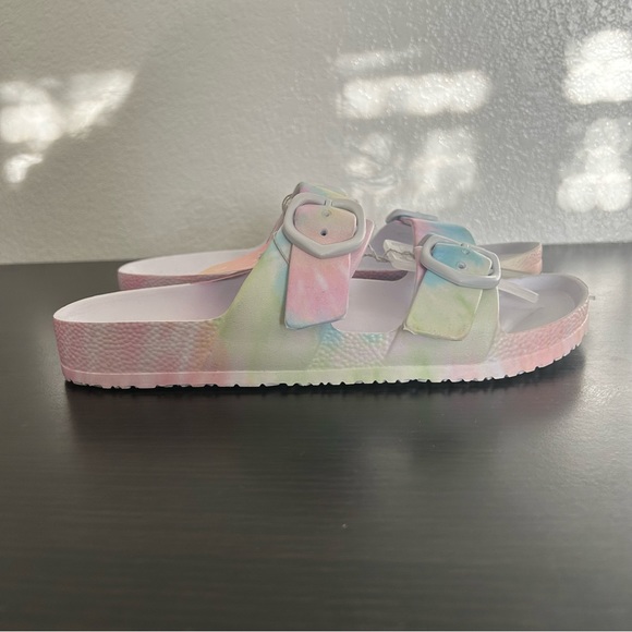 NEW STONEY CLOVER Tie Dye Slides Flip Flops Size 9 - Picture 2 of 4